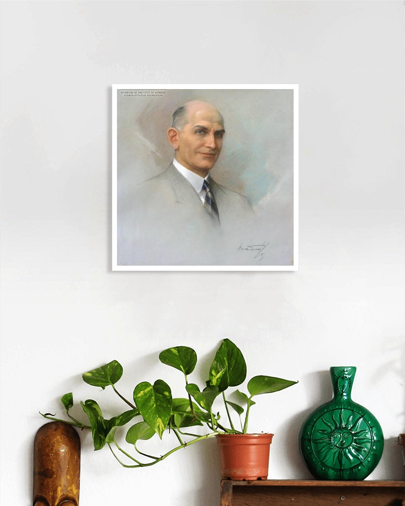 Portrait of Sotiris Papastratos by Paul Mathiopoulos Art Nouveau (Modern) Art