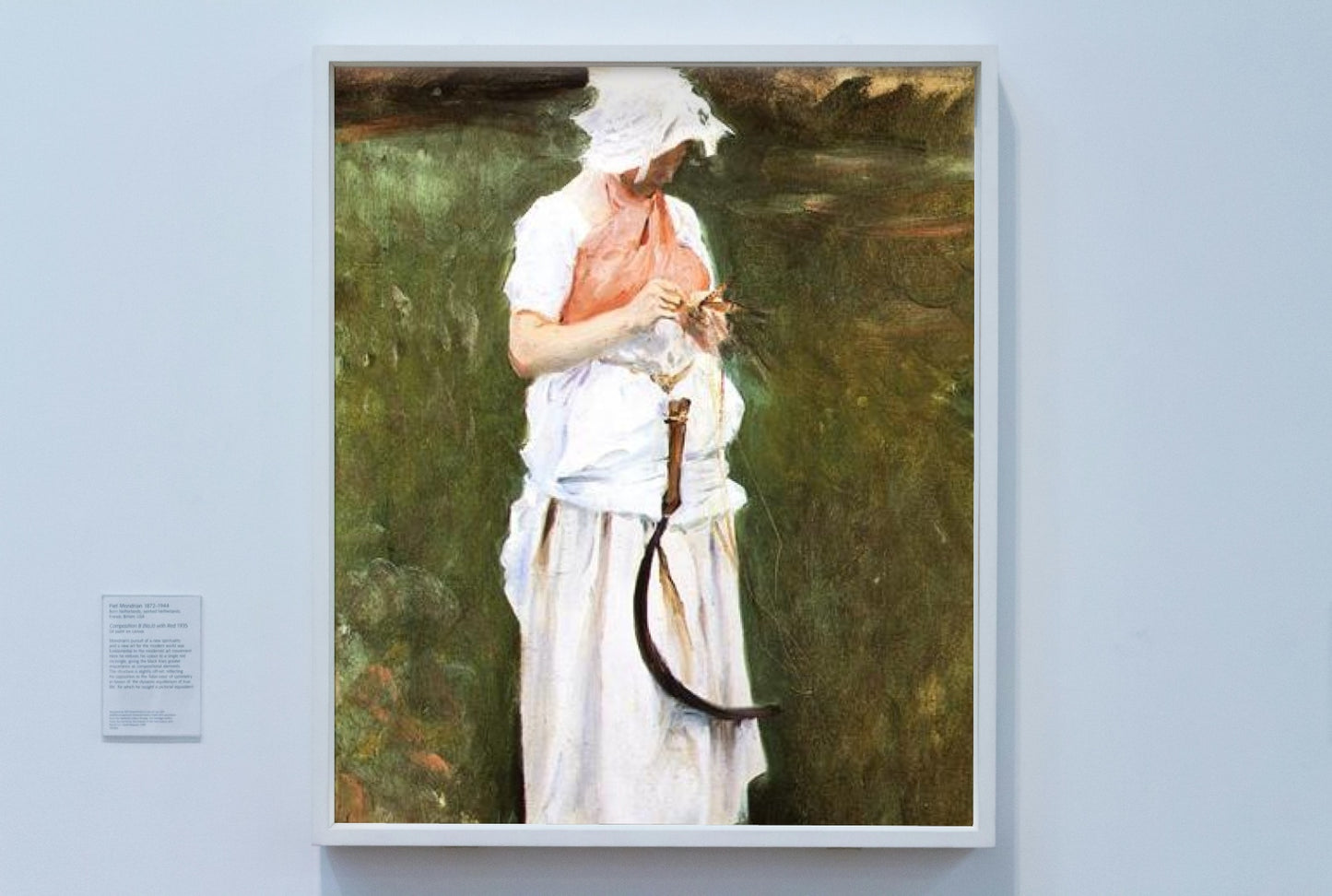 Girl with a Sickle by John Singer Sargent Impressionism Art dated 1885