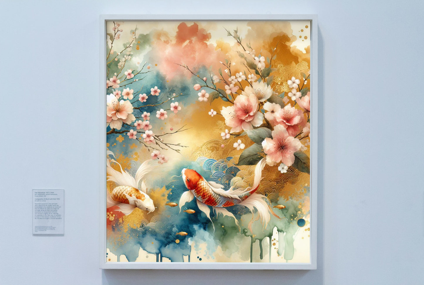 Aureus Nalin Sakura: Golden Serene Japanese Watercolor