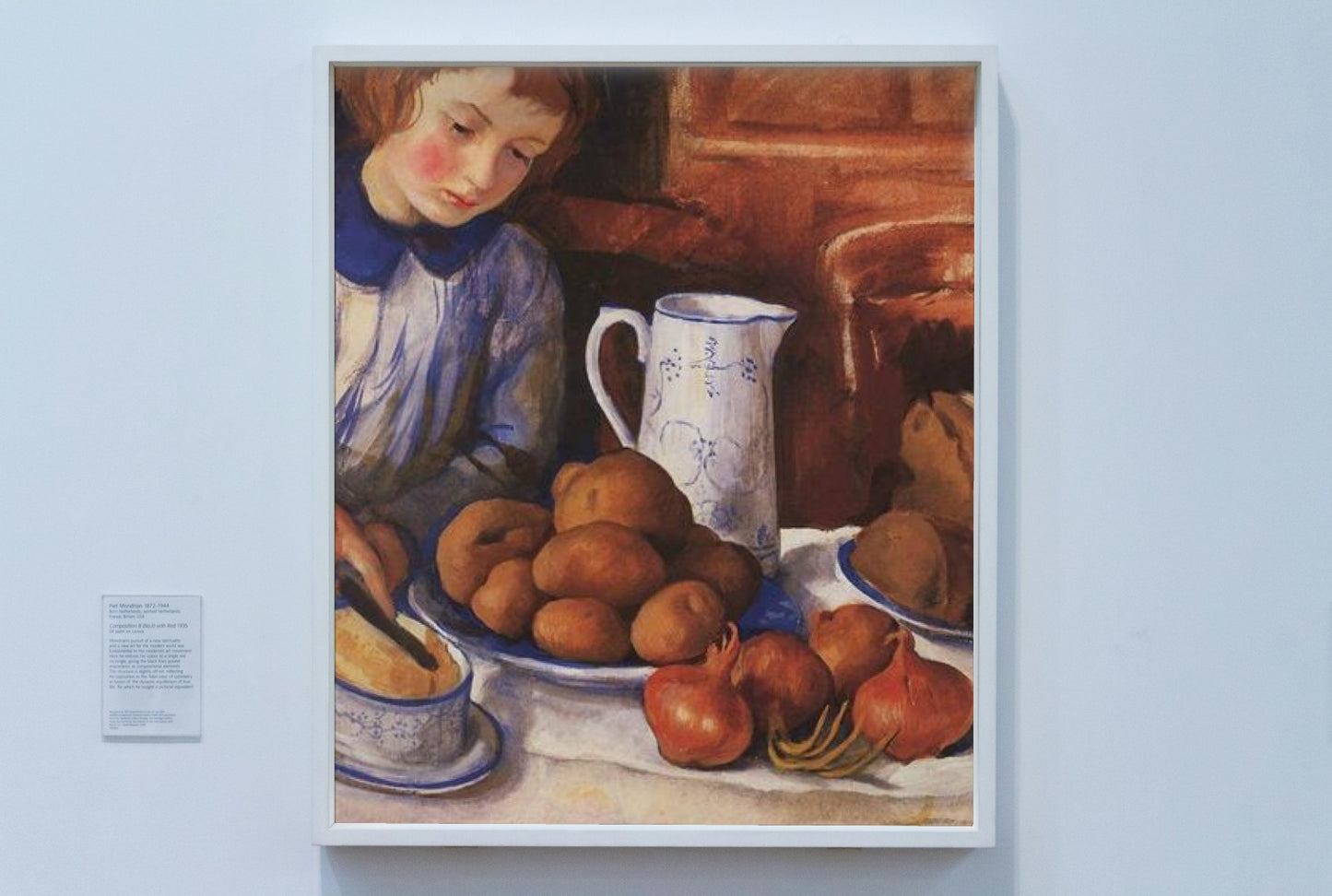 Katya at the kitchen table by Zinaida Serebriakova Art Nouveau (Modern) Art dated 1923