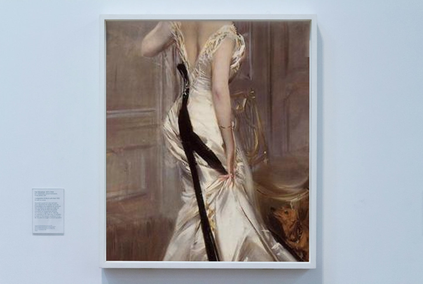 The Black Sash by Giovanni Boldini Kitsch Art dated 1905