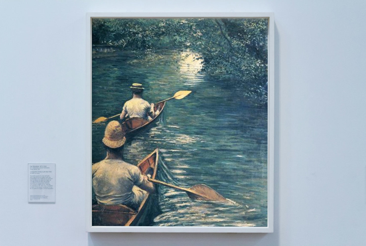 The Canoes by Gustave Caillebotte Impressionism Art dated 1878