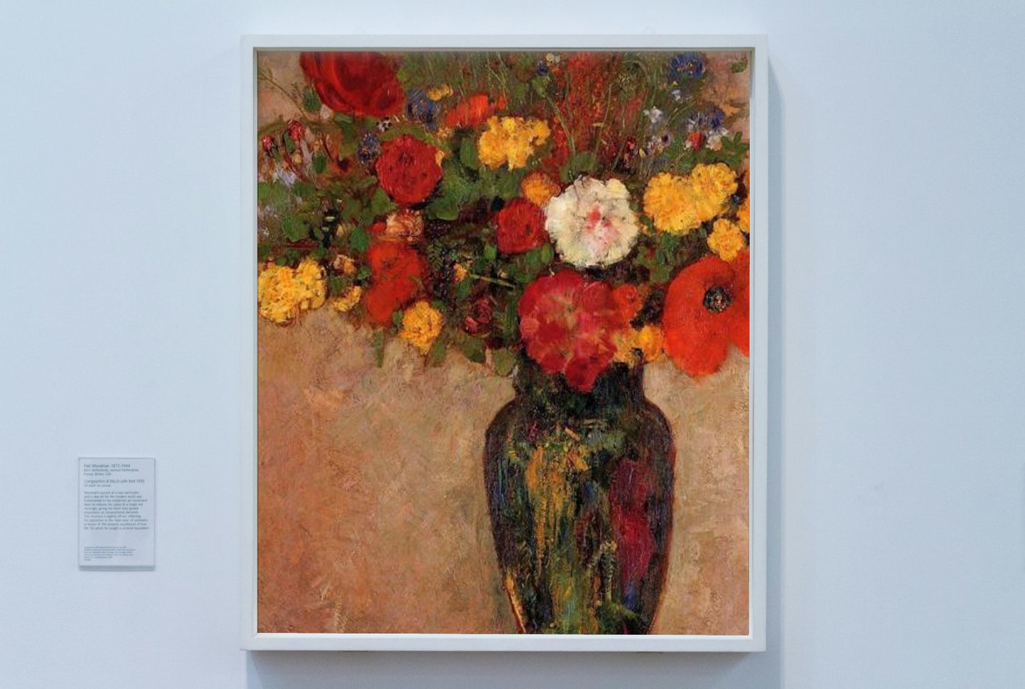 Vase of Flowers by Odilon Redon Realism Art dated 1910