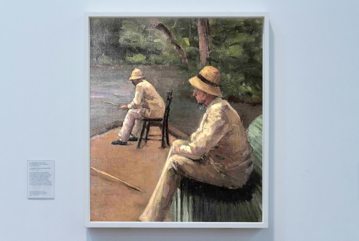 Fishermen on the Banks of the Yerres by Gustave Caillebotte Impressionism Art dated 1876