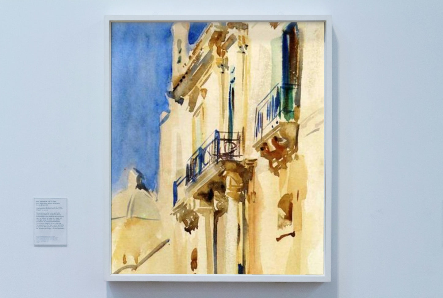 Fa&#231;ade of a Palazzo, Girgente, Sicily by John Singer Sargent Impressionism Art dated 1901