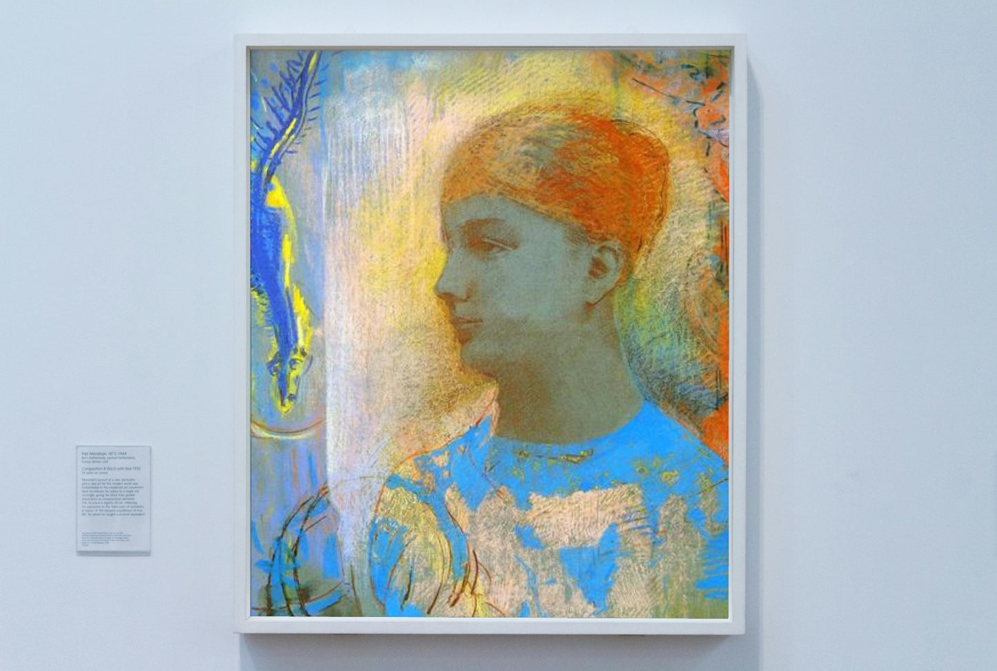 Young Girl Facing Left by Odilon Redon Symbolism Art