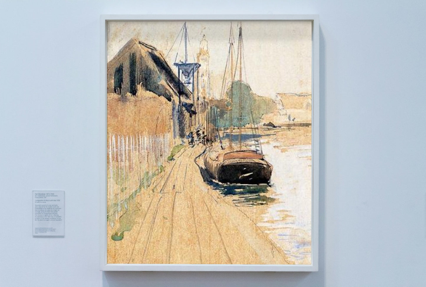 Waterside Scene by John Henry Twachtman Impressionism Art dated 1889