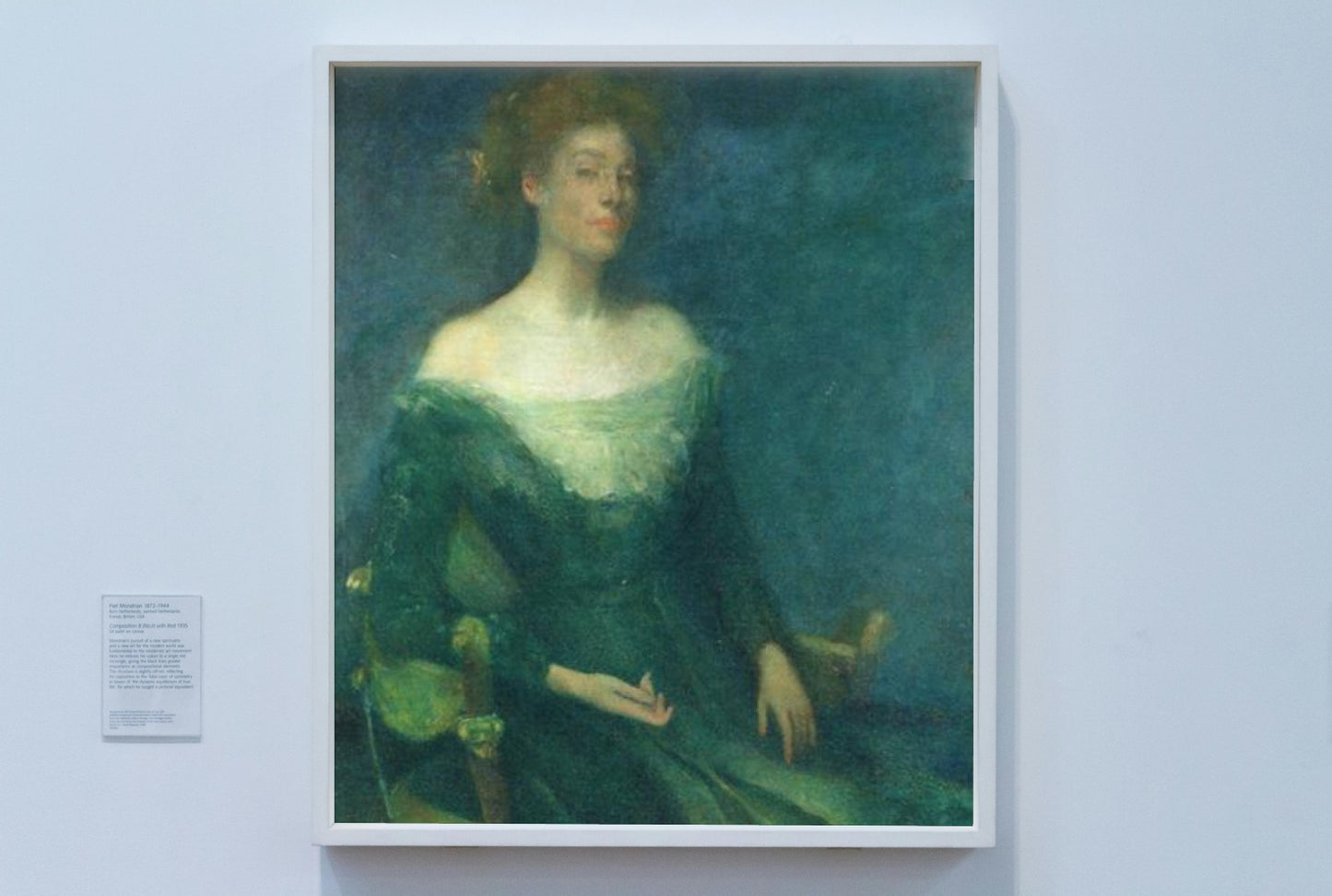 Lyda in Green by Thomas Dewing Tonalism Art dated 1898