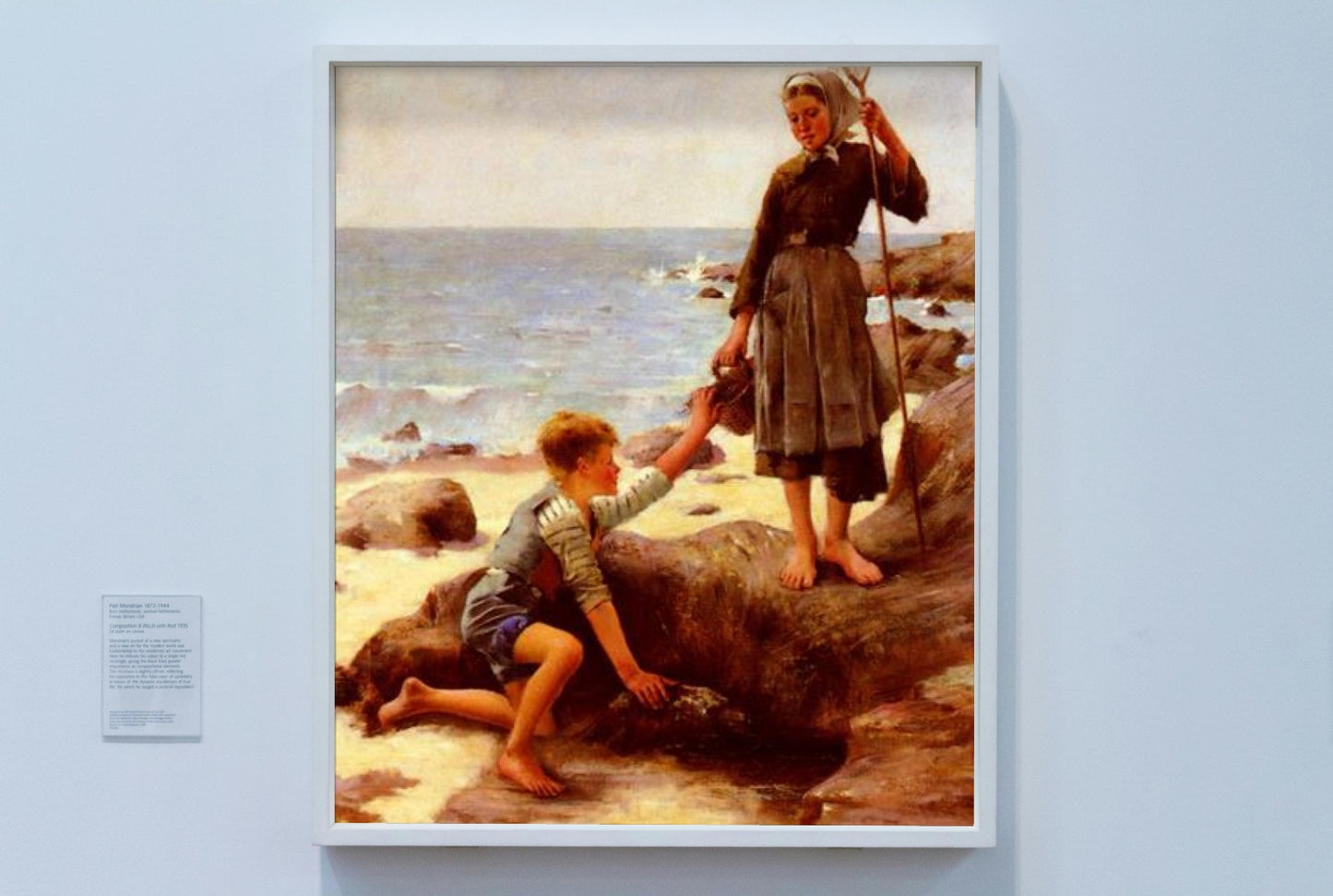 Child fishermen by Jules Bastien-Lepage Naturalism Art dated 1881