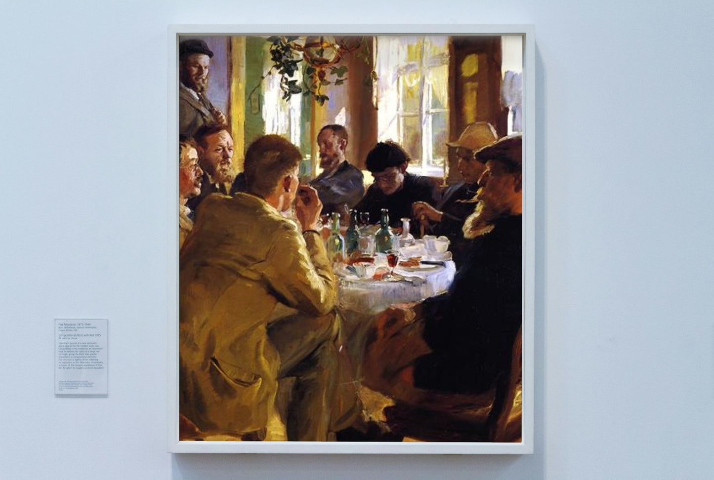 Artists&#39; Luncheon in Skagen by Peder Severin Kroyer Realism Art dated 1883