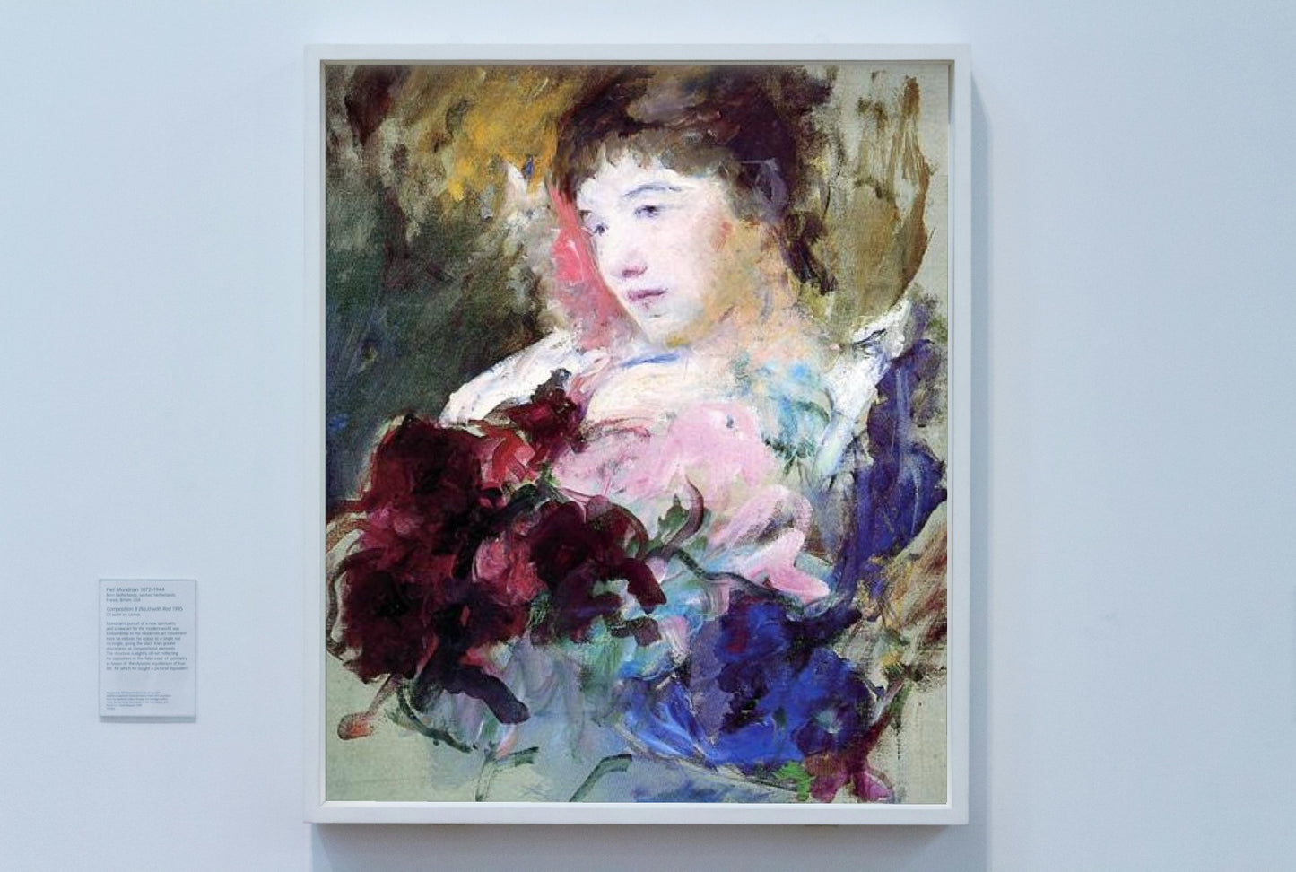 Young Girl Holding a Loose Bouquet by Mary Cassatt Impressionism Art dated 1880