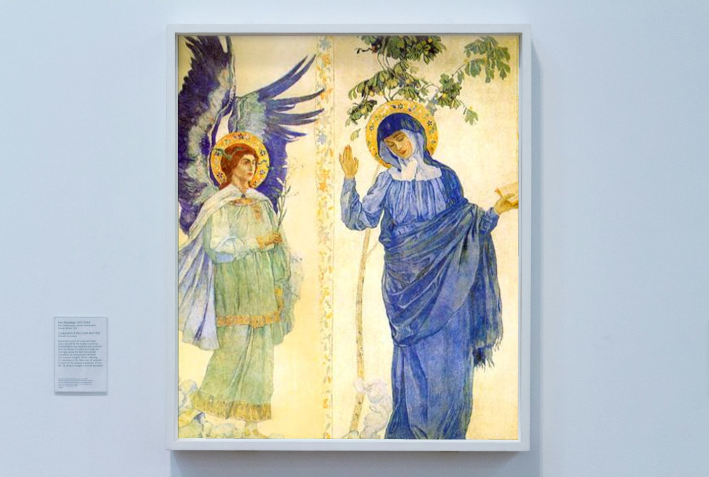 Annunciation by Mikhail Nesterov Art Nouveau (Modern) Art