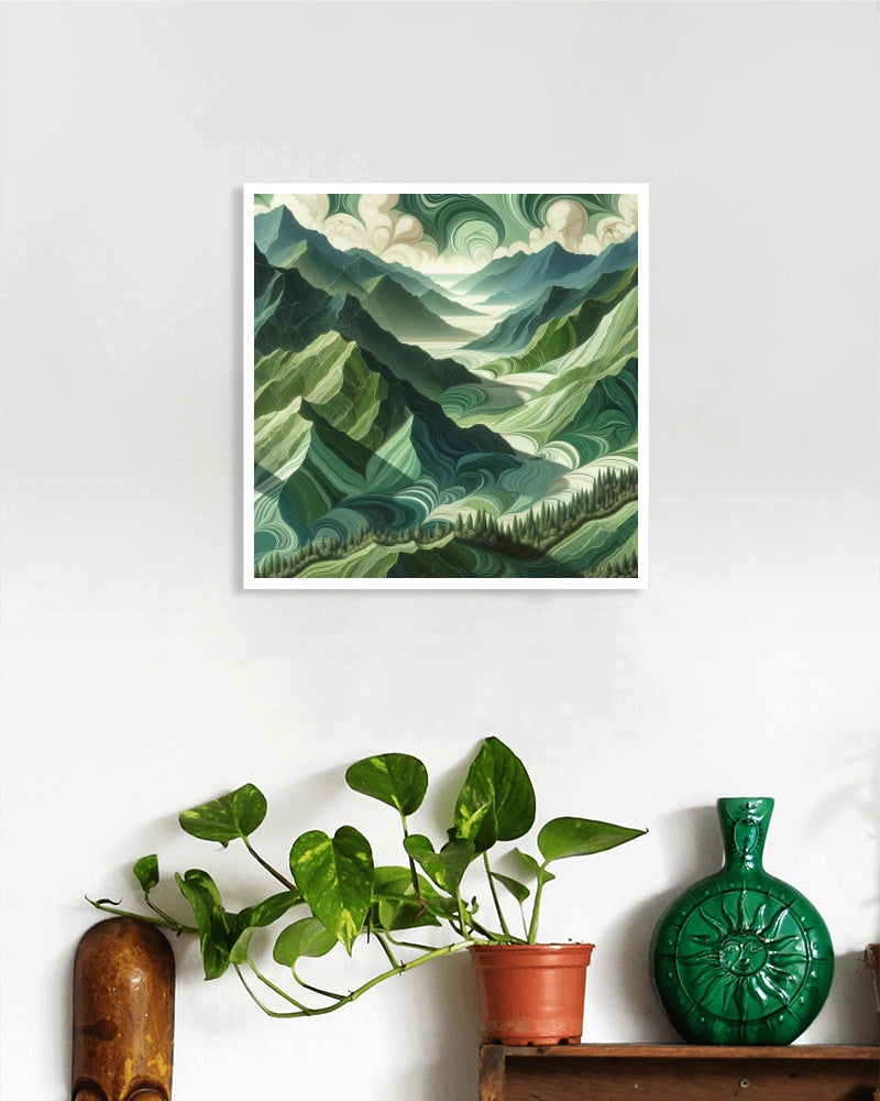 Verdant Praefervidus Landscape Oilpainting