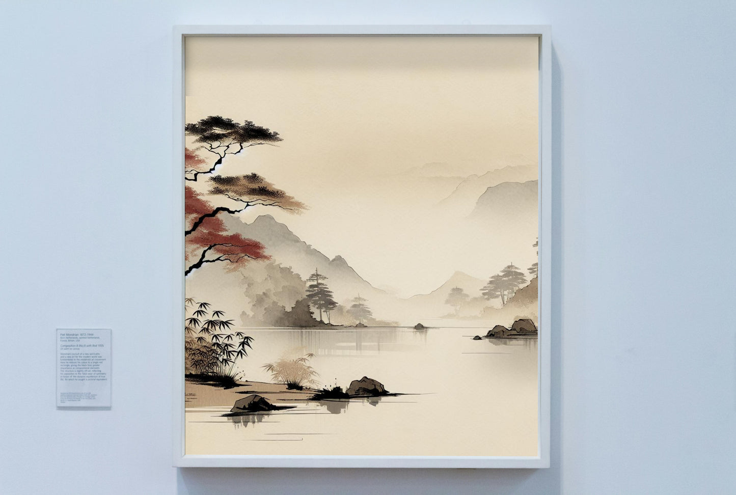 Auroralis Vaporo Nihon: Serene Modern Japanese Watercolor