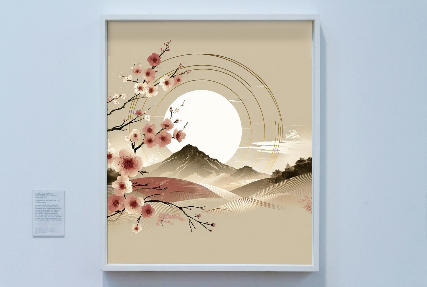 Luminiscent Amrita: Japanese Sunrise Watercolor