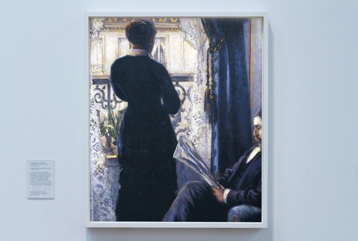 Interior, Woman at the Window by Gustave Caillebotte Impressionism Art dated 1880