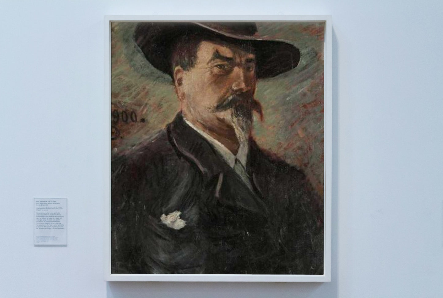 Self-Portrait by Karl Edvard Diriks Impressionism Art dated 1900