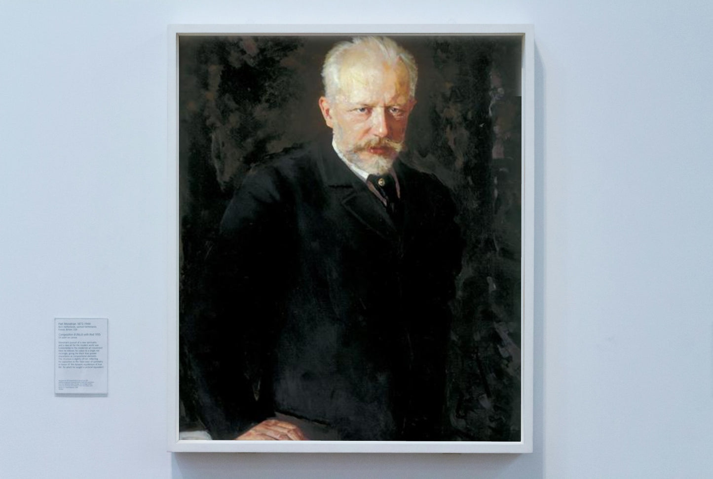 Portrait of the composer Pyotr Ilyich Tchaikovsky by Nikolai Kuznetsov Realism Art dated 1893