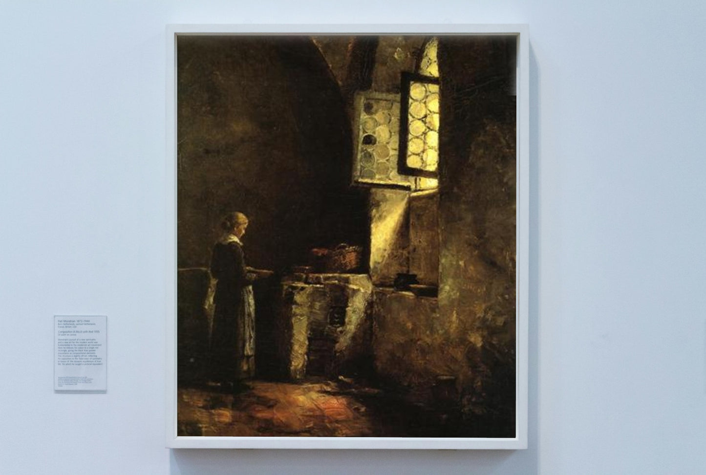 A Corner in the Old Kitchen of the Mittenheim Cloister by T. C. Steele Impressionism Art dated 1883