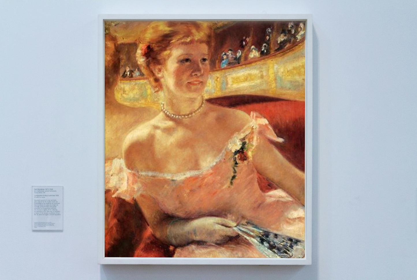 Woman with a Pearl Necklace by Mary Cassatt Post-Impressionism Art dated 1879