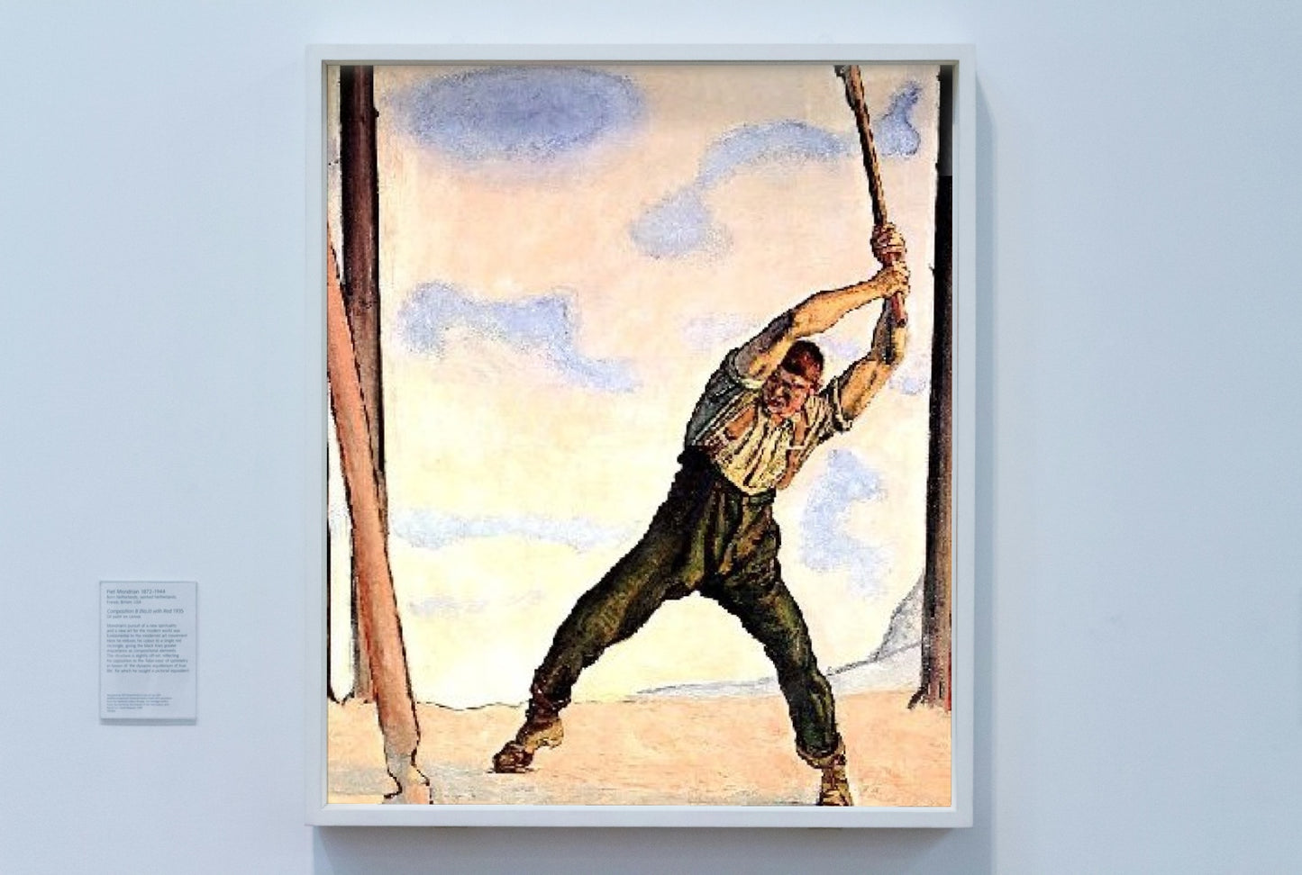 Lumberjack by Ferdinand Hodler Art Nouveau (Modern) Art dated 1910