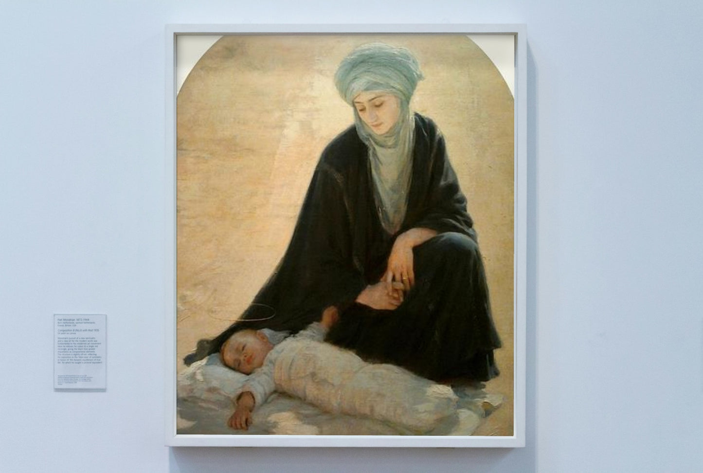 Arabic Madonna and Child by Albert Aublet Orientalism Art dated 1898