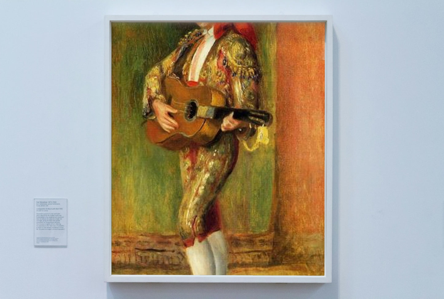 Young Guitarist Standing by Pierre-Auguste Renoir Impressionism Art dated 1897