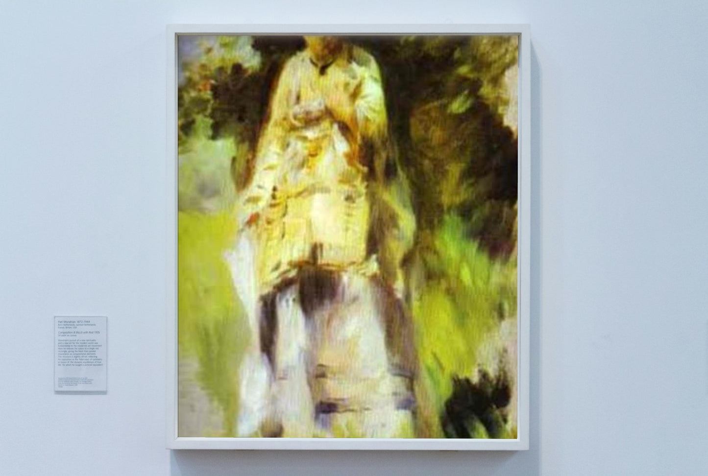 Woman Standing by a Tree by Pierre-Auguste Renoir Impressionism Art