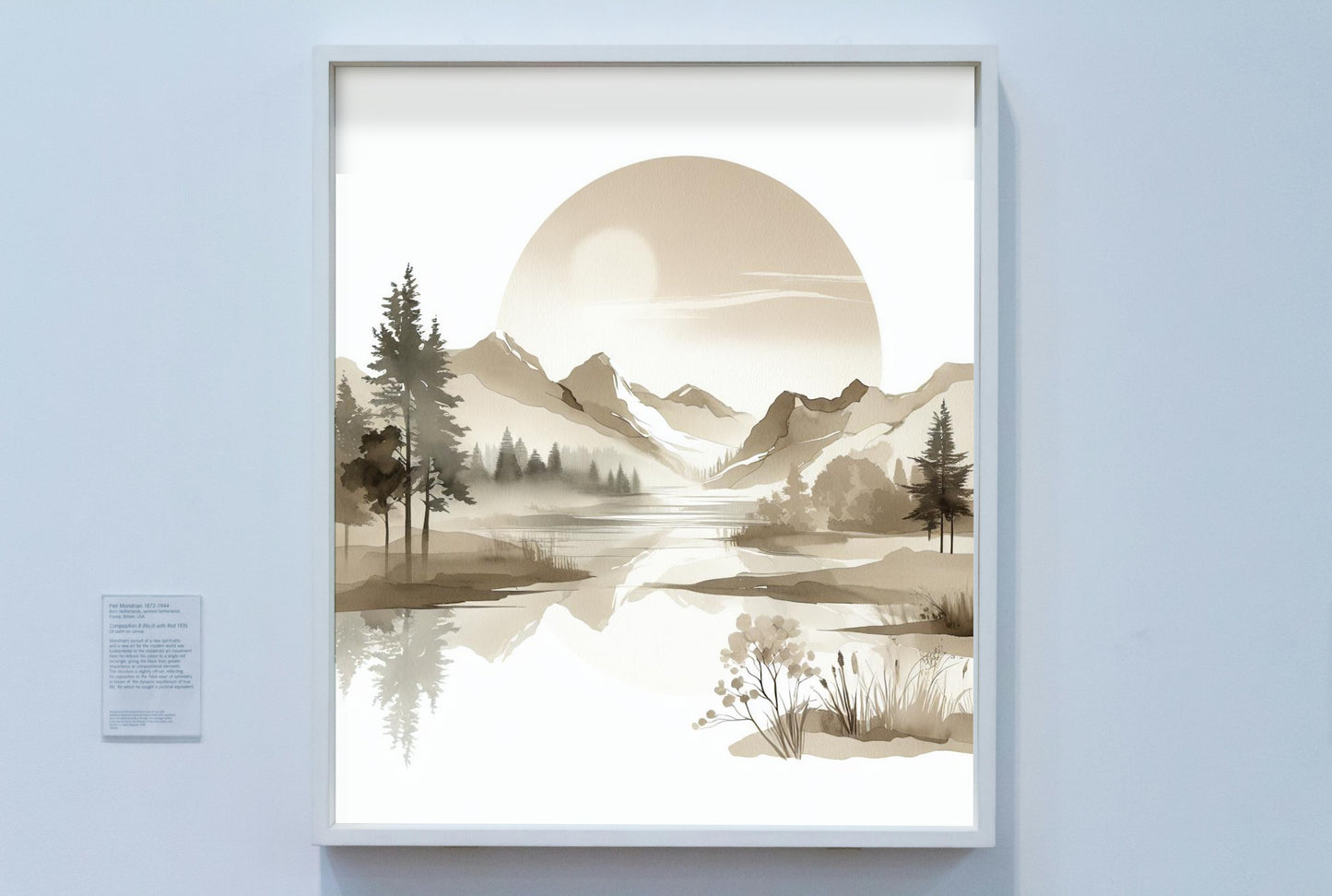 Seraphic Praantika Landscape Art: Tranquil Beige Horizons