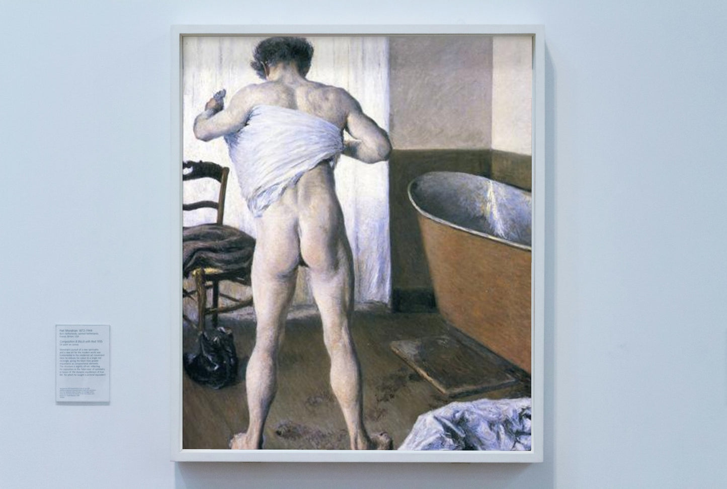 Man at His Bath by Gustave Caillebotte Impressionism Art dated 1884