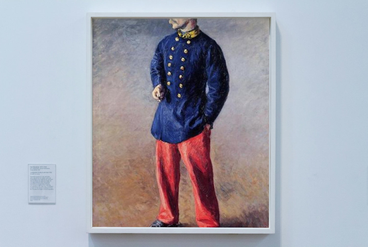 A Soldier by Gustave Caillebotte Impressionism Art dated 1881