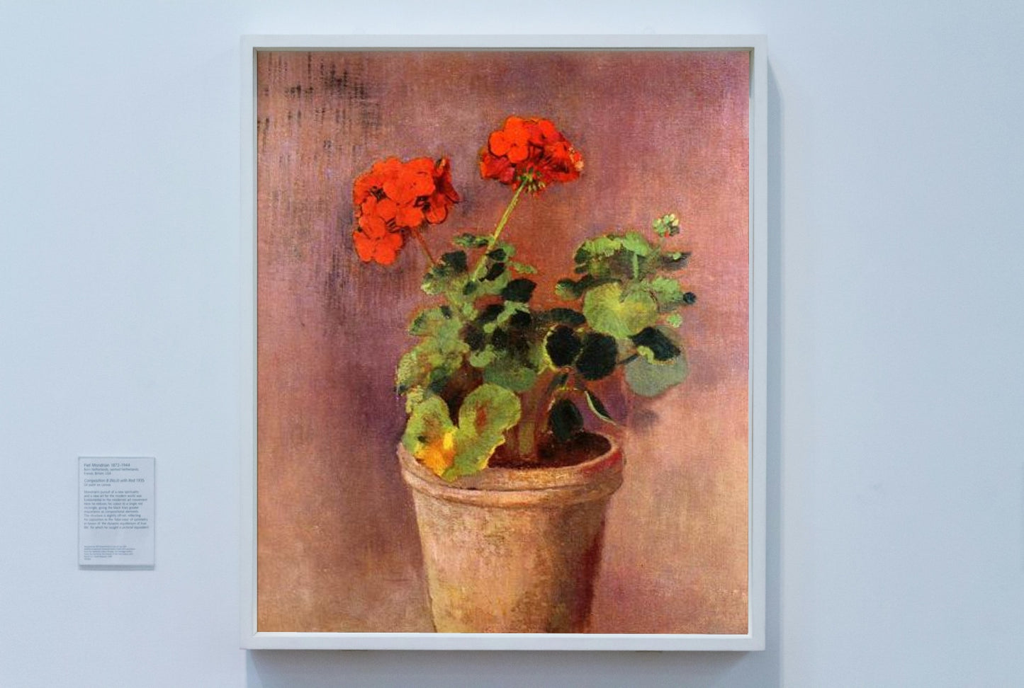 The Pot of Geraniums by Odilon Redon Realism Art dated 1910