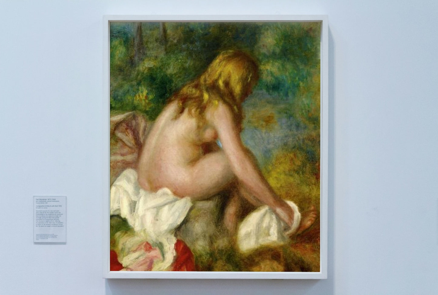 Bather, Seated Nude by Pierre-Auguste Renoir Impressionism Art dated 1895