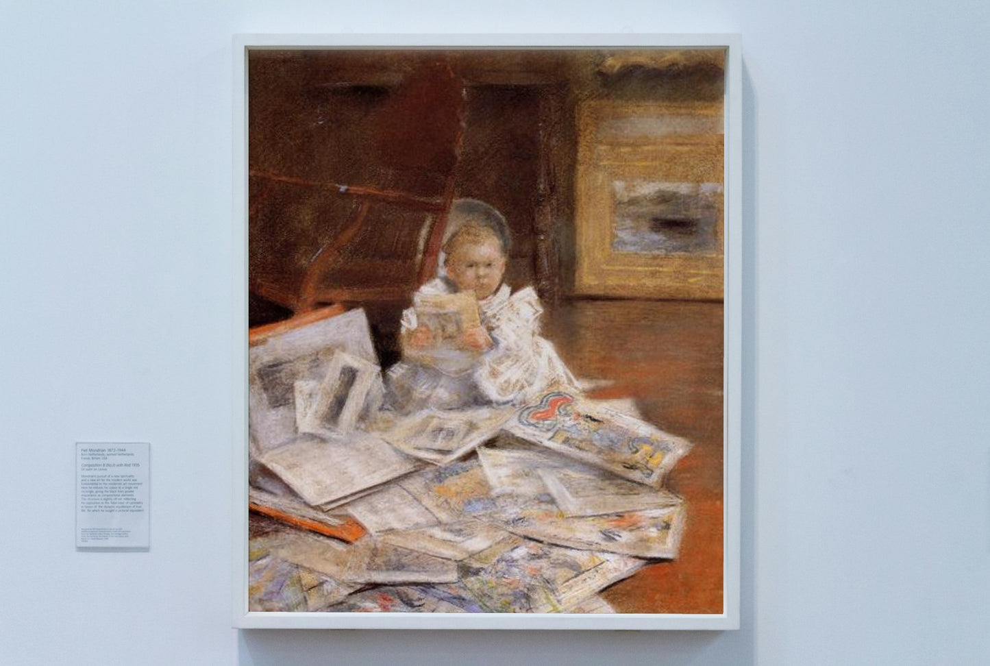 Child with Prints by William Merritt Chase Impressionism Art dated 1884