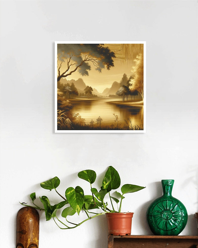 Aureus Vistarama Serene Landscape Oilpainting Art