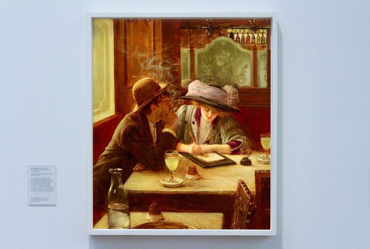 Le lettre by Jean B&#233;raud Impressionism Art dated 1908