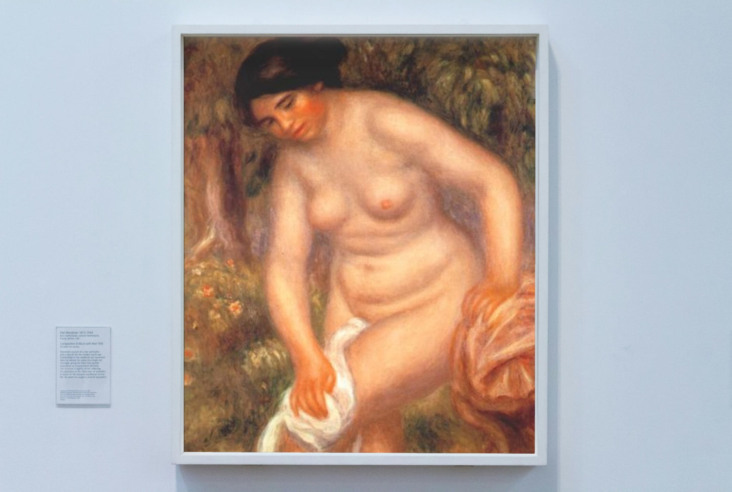 Bather drying herself by Pierre-Auguste Renoir Impressionism Art dated 1895