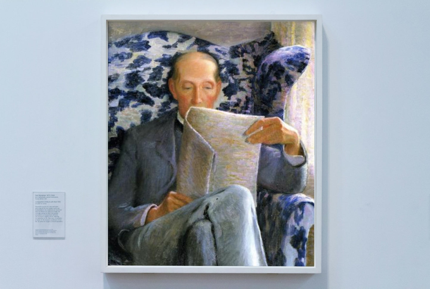 Thomas Sergeant Perry Reading a Newspaper by Lilla Cabot Perry Impressionism Art dated 1924