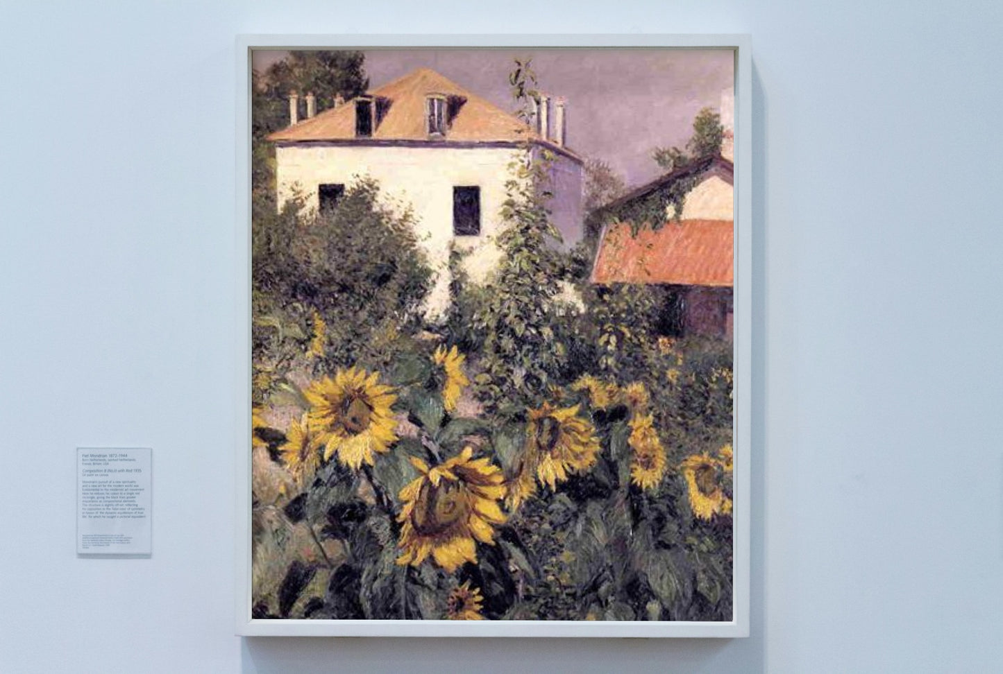 Sunflowers in the Garden at Petit Gennevilliers by Gustave Caillebotte Impressionism Art dated 1885