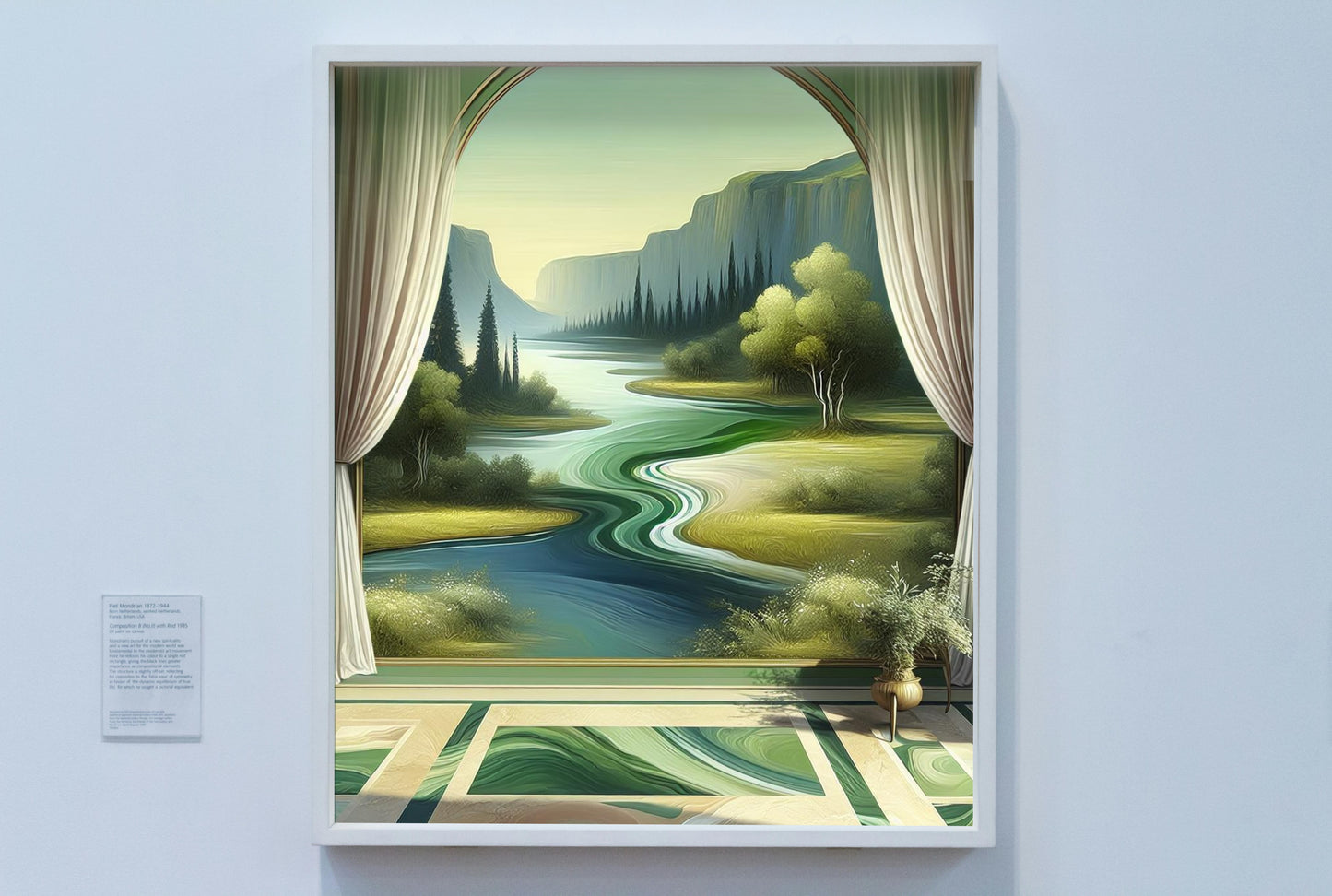 Verdant Prasinus Landscape Oilpainting Art