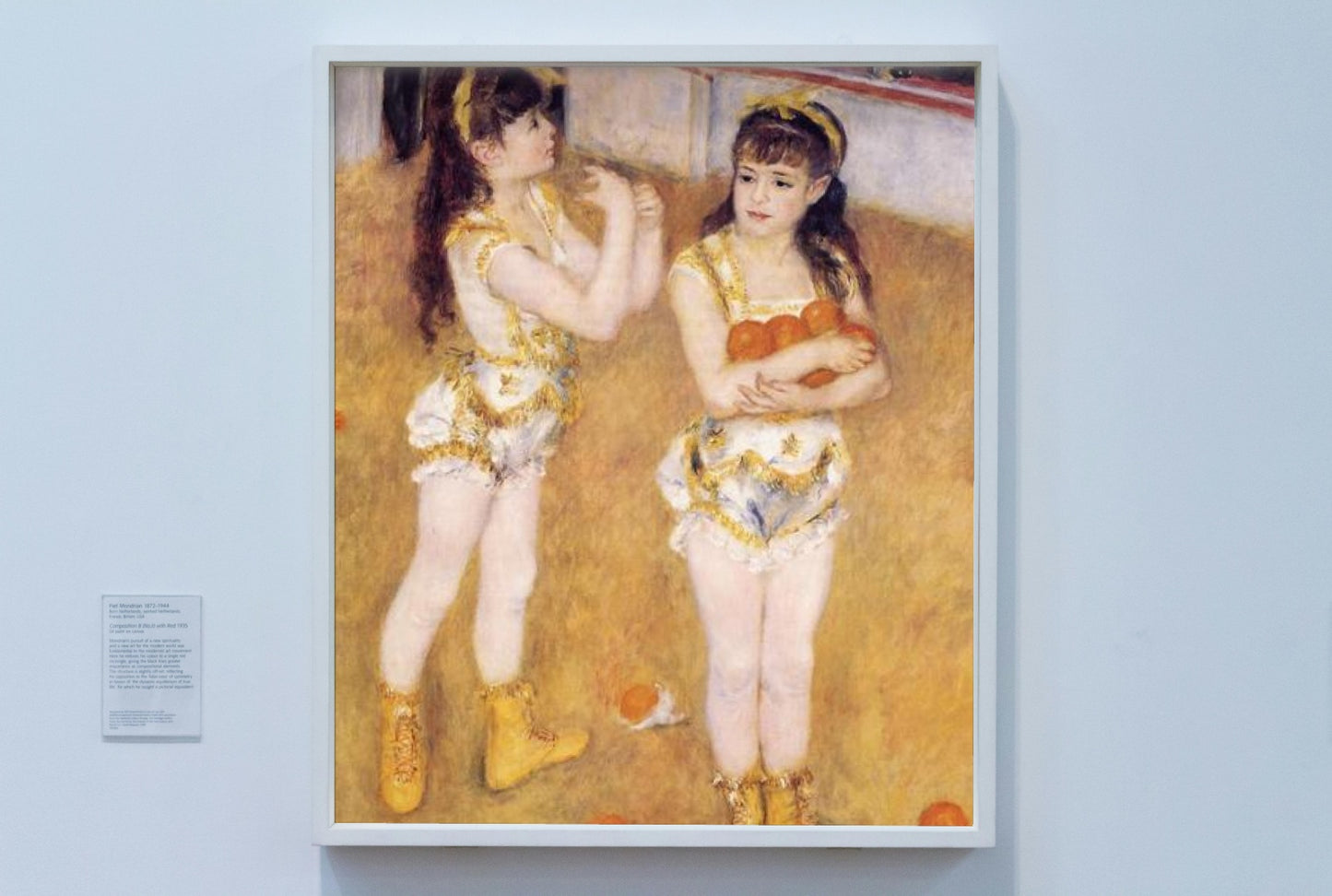 Acrobats at the Cirque Fernando (Francisca and Angelina Wartenberg) by Pierre-Auguste Renoir Impressionism Art dated 1879