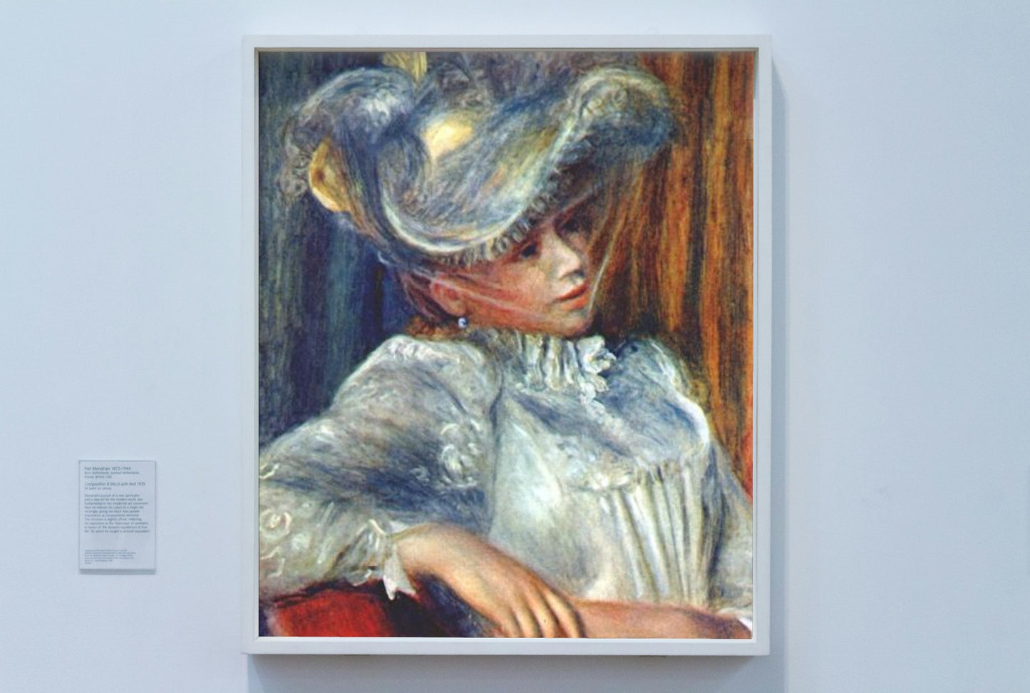 Woman in a hat by Pierre-Auguste Renoir Impressionism Art dated 1895