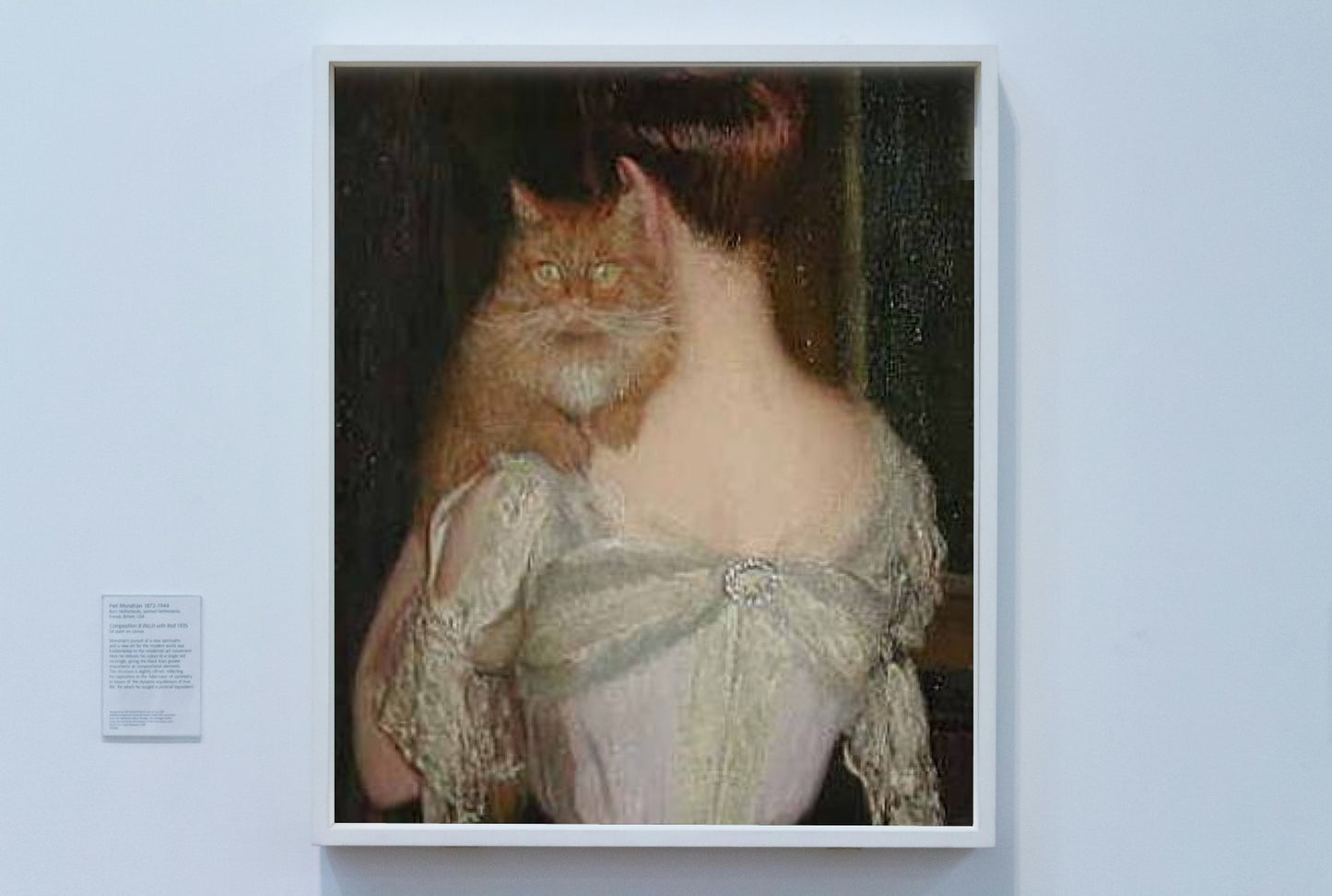 Woman with a Cat by Lilla Cabot Perry Impressionism Art dated 1901