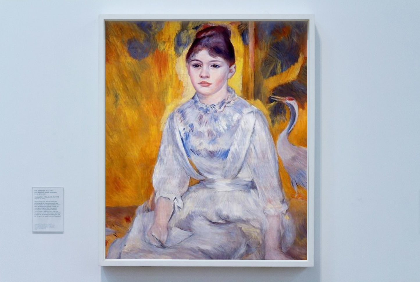 Young Woman with Crane by Pierre-Auguste Renoir Impressionism Art dated 1886