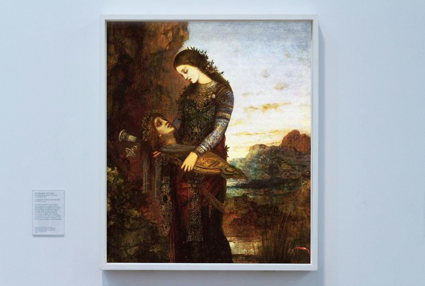 Young Thracian Woman Carrying the Head of Orpheus by Gustave Moreau Symbolism Art dated 1875