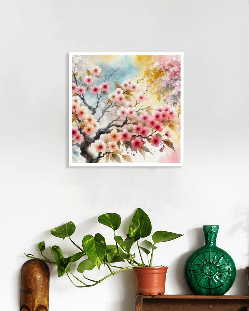 Aurulent Sakura: Splendidus Japanese Watercolor