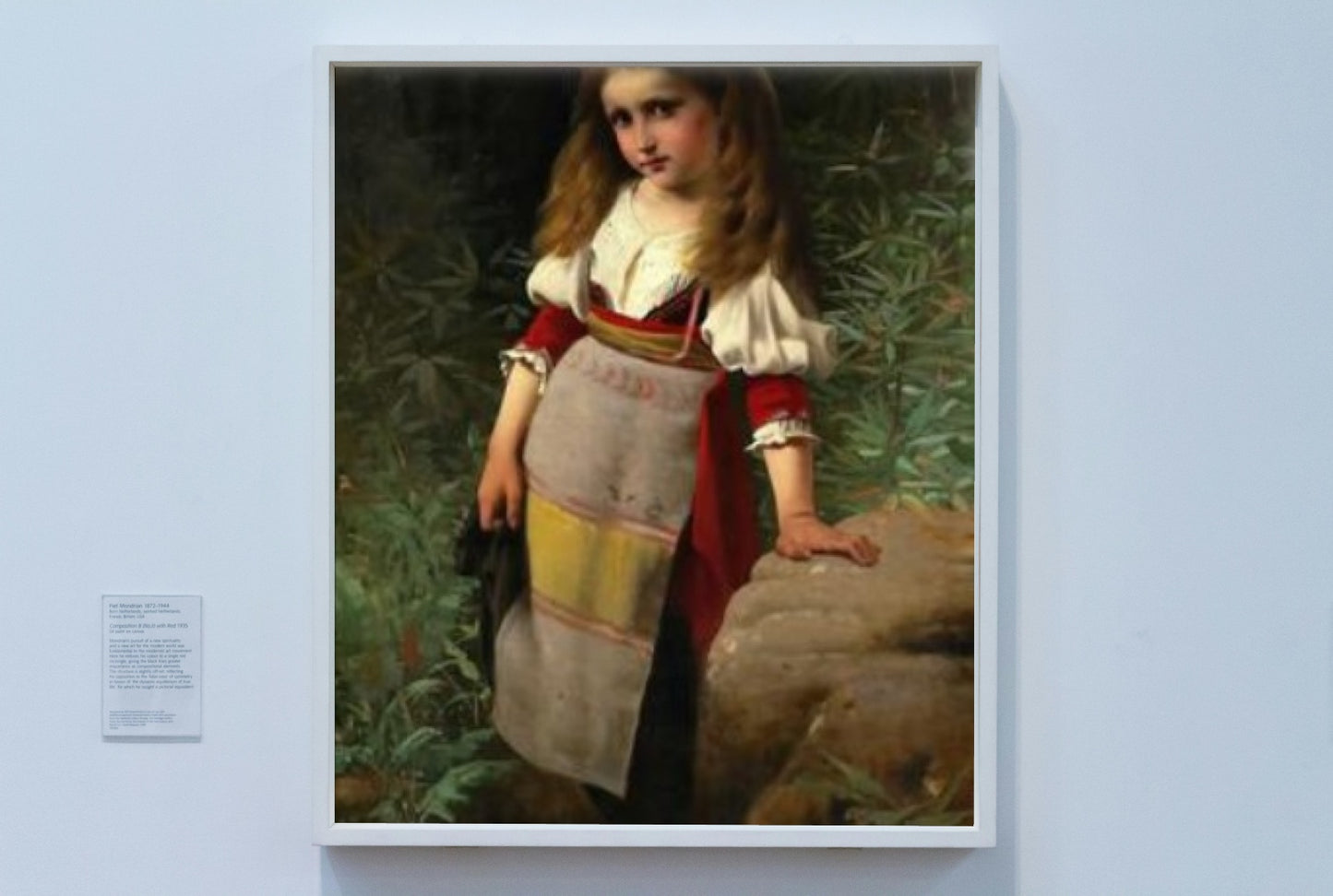 Young girl in folk costume by Charles Victor Thirion Academicism Art