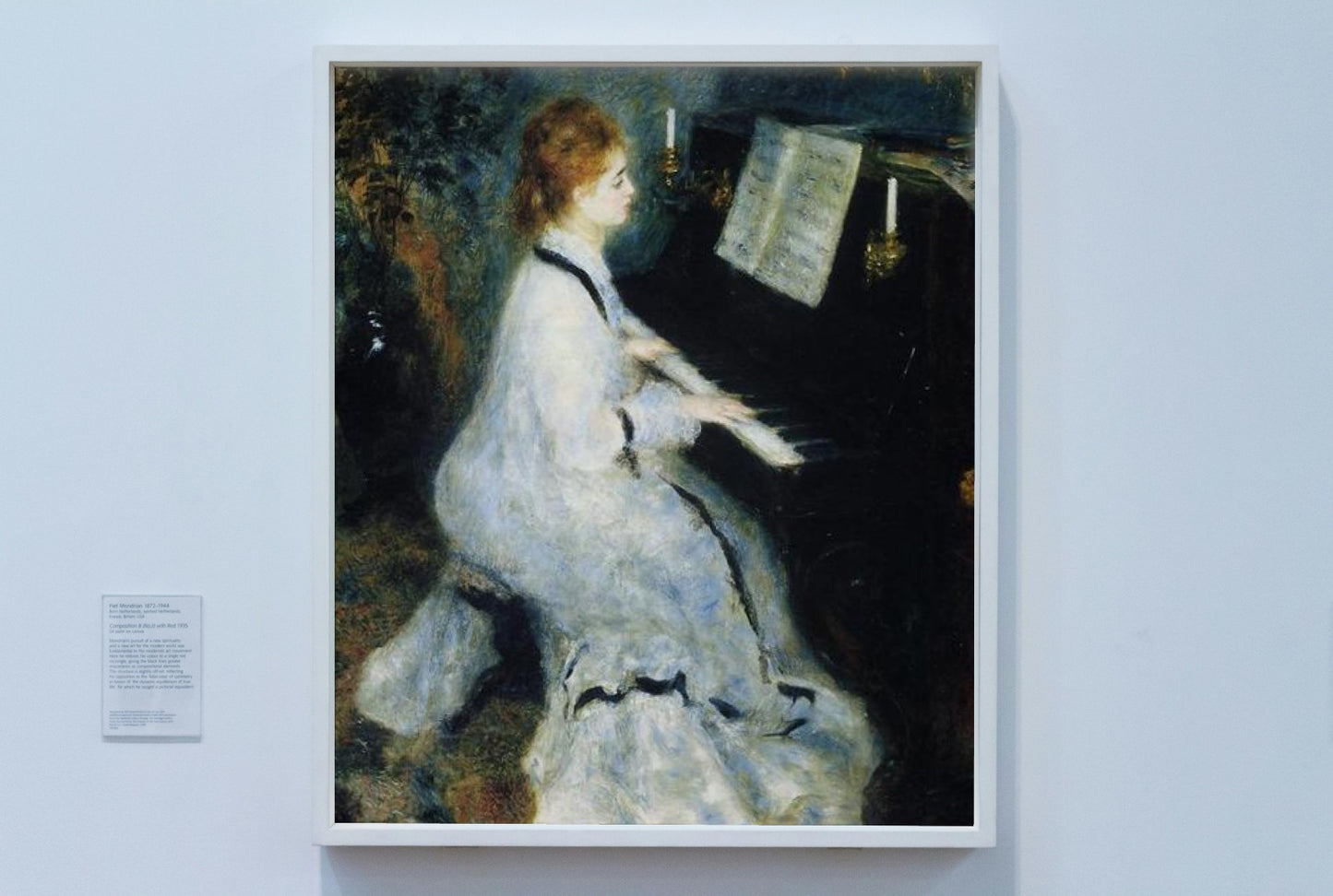 Young Woman at the Piano by Pierre-Auguste Renoir Impressionism Art dated 1876