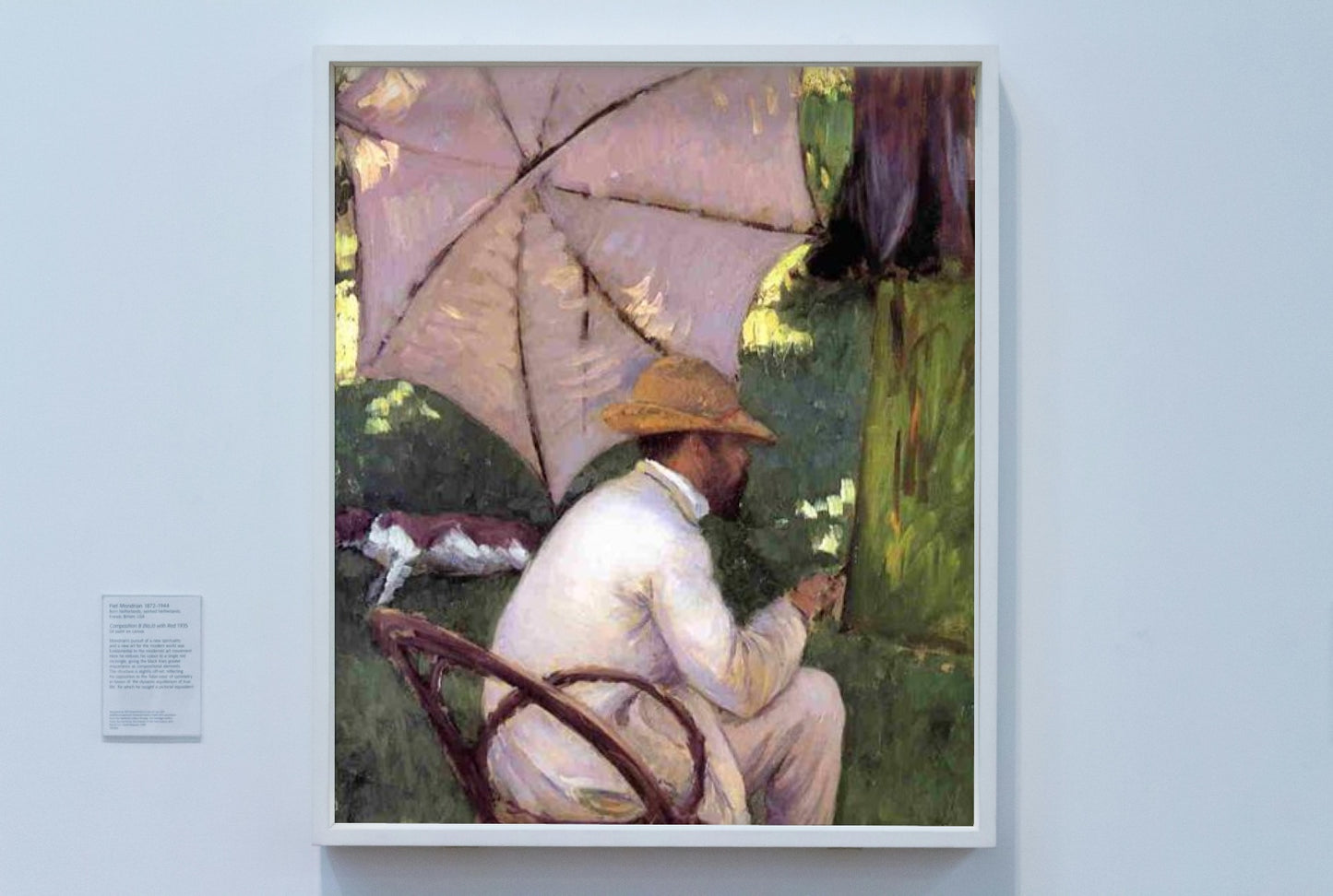 The Painter under His Parasol by Gustave Caillebotte Impressionism Art dated 1878