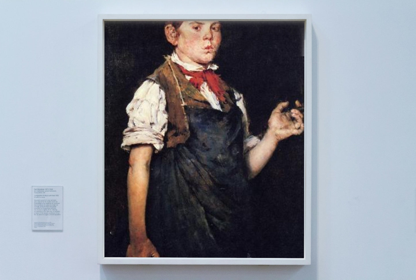 The Apprentice (Boy Smoking) by William Merritt Chase Realism Art dated 1875